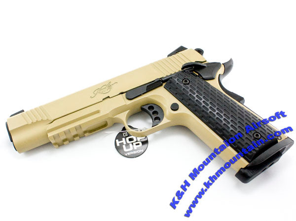 ARMY Full Metal R28 Kimber Warrior Gas Blowback Pistol / TAN – KHMountain  Airsoft