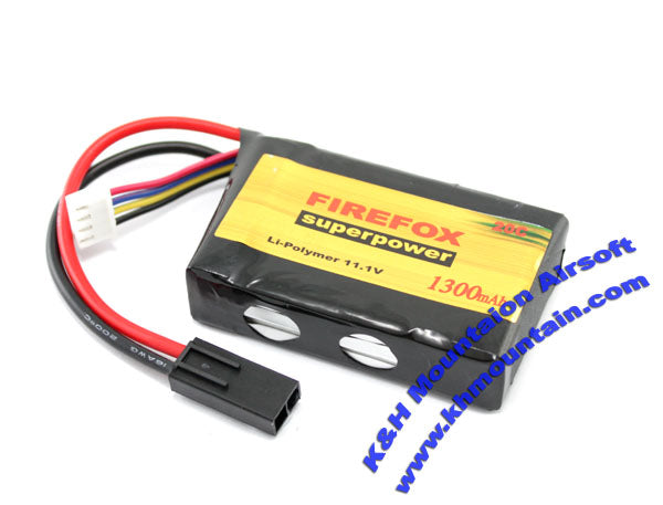 FireFox 11.1V 1300mah Li-Polymer Pack Battery (20C) fit PEQ
