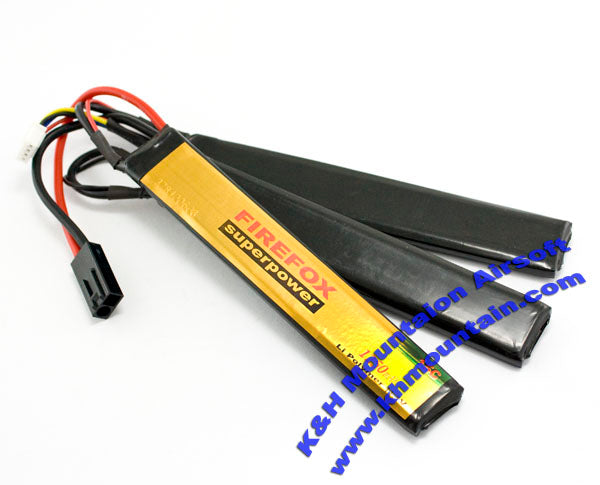 FireFox 1250mah 11.1V Li-Polymer Pack Battery 3-pcs (15C)