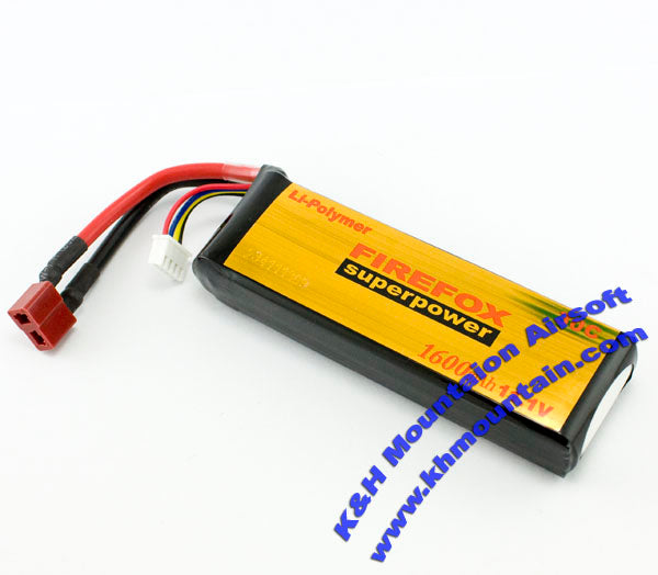FireFox 1600mah 11.1V Li-Polymer Battery (30C Version)