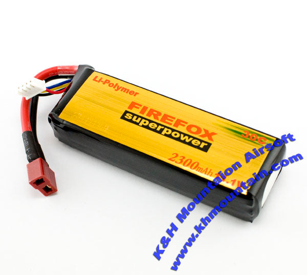 FireFox 2300mah 11.1V Li-Polymer Battery (30C Version)