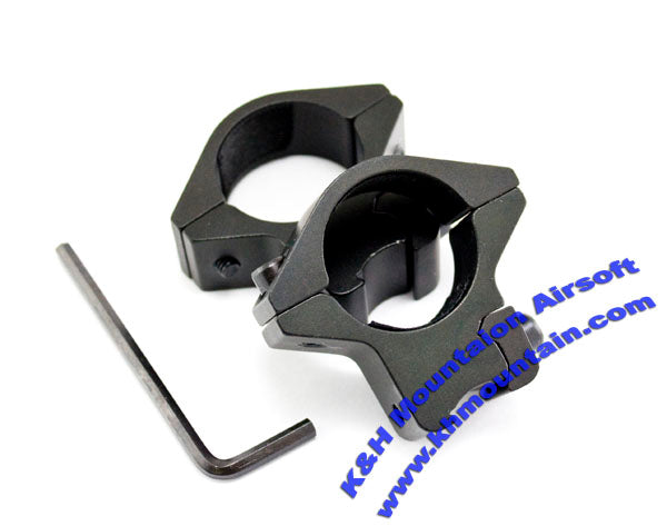 25mm low scope mount rings (a pair) for 11mm rail system