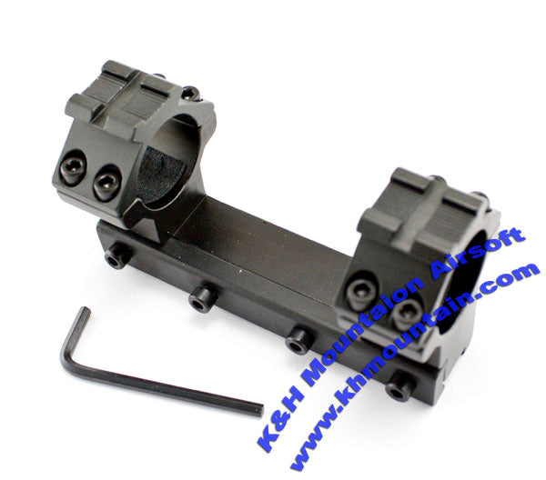 25mm Scope Double Rings Mount /w upper rail for 11mm rail