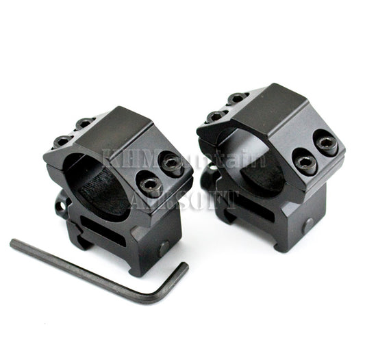 25mm Metal Scope Mount Rings (a pair) for 20mm Rail System
