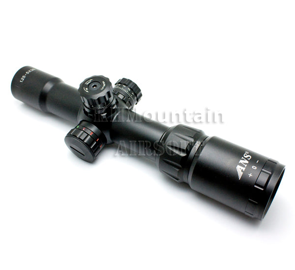 ANS 1.25-5 X 30 Red & Green & Blue dot Rifle Scope