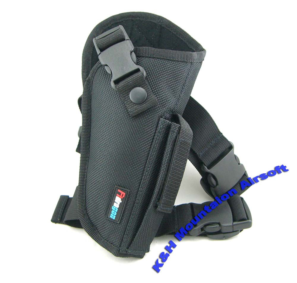 FIDRAGON M92 Dropleg Pistol Holster in Black color