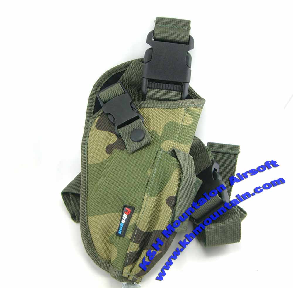 FIDRAGON M92 Dropleg Pistol Holster in Woodland color