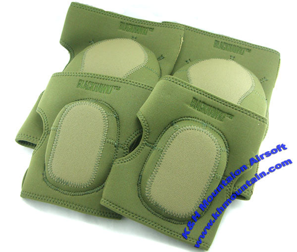 Hellstorm Neoprene Knees and Elbows protector pads / Green