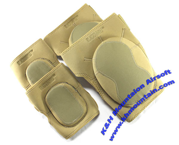 Hellstorm Neoprene Knees and Elbows protector pads / TAN