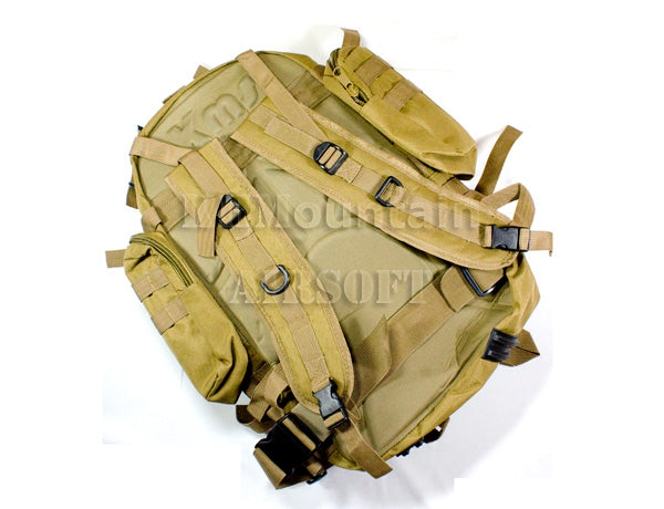 Versatile Molle Back Pack with Pouches / TAN