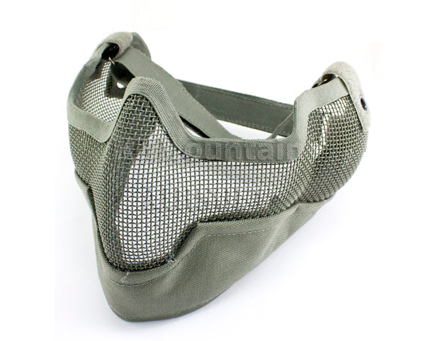 V2 Strike Steel Lower Face Mesh Mask /w Ear Cover / Grey