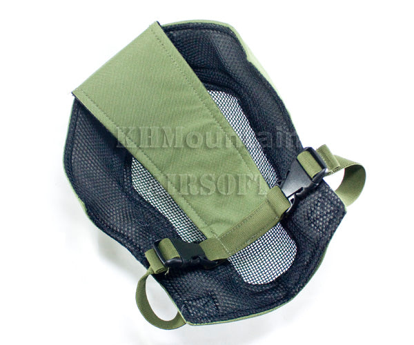 V3 Strike Steel Full Face Mesh Mask / Green