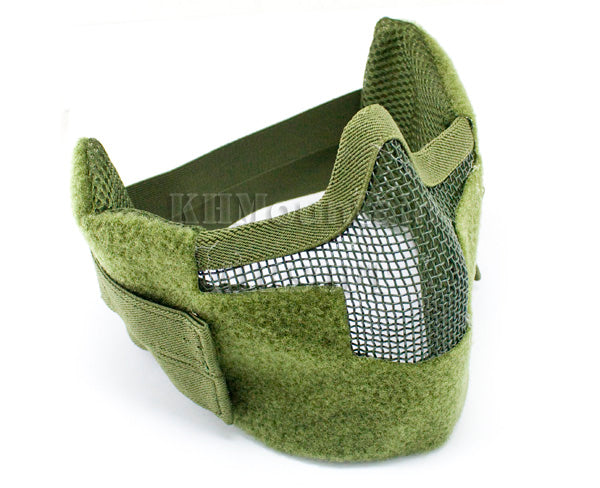 V4 Strike Steel Lower Face Mesh Mask / Green