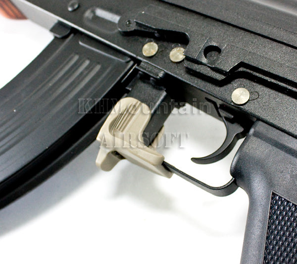 AK47 Polymer Magazine Release Extension / TAN