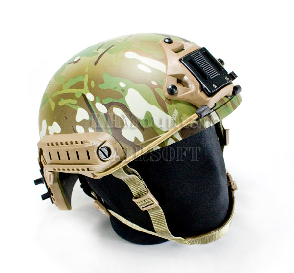 V2 Hard Plastic Helmet with NVG Mount Two Side Rail / CP