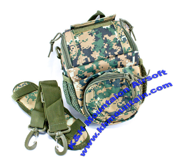 Utility Waist Pouch Bag / Digital Woodland