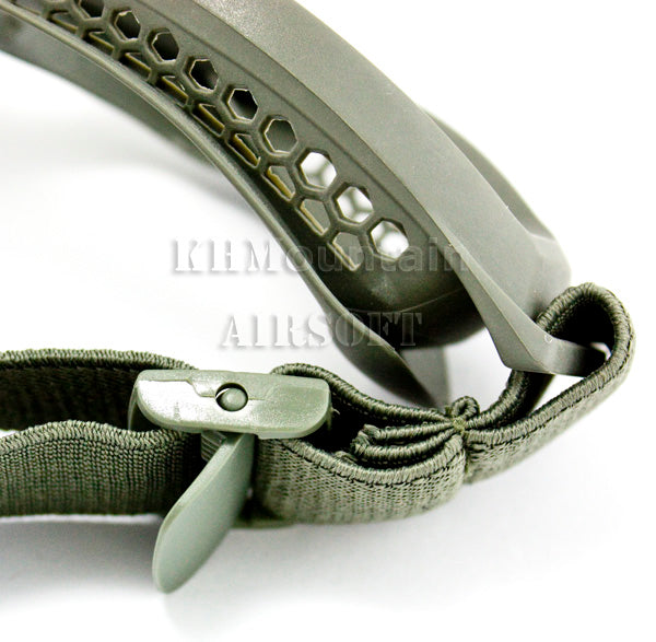 Military Polycarbonate Protection Clear Glasses Goggles (Green)