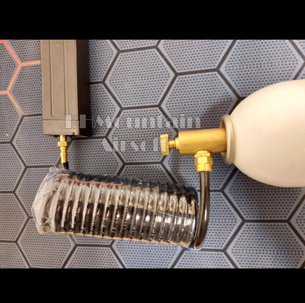 DA Valve Bottle Refill Remote Line top gas magazine connector