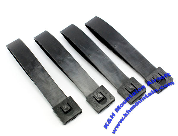 Packet of 4 Long Malice Clips / Long / Black