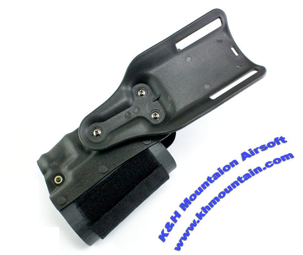 Tactical Holster /w flashlight & laser for Hi- Cap/M92/1911 / BK