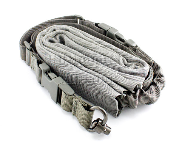 1000D Nylon ONE- POINT Rifle Sling /w QD Sling Swivel / Grey
