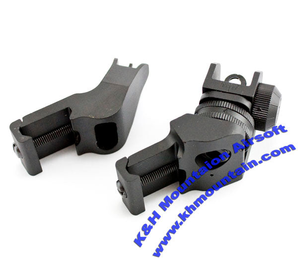 Inclined Front and Rear Metal Sight (2-pcs)