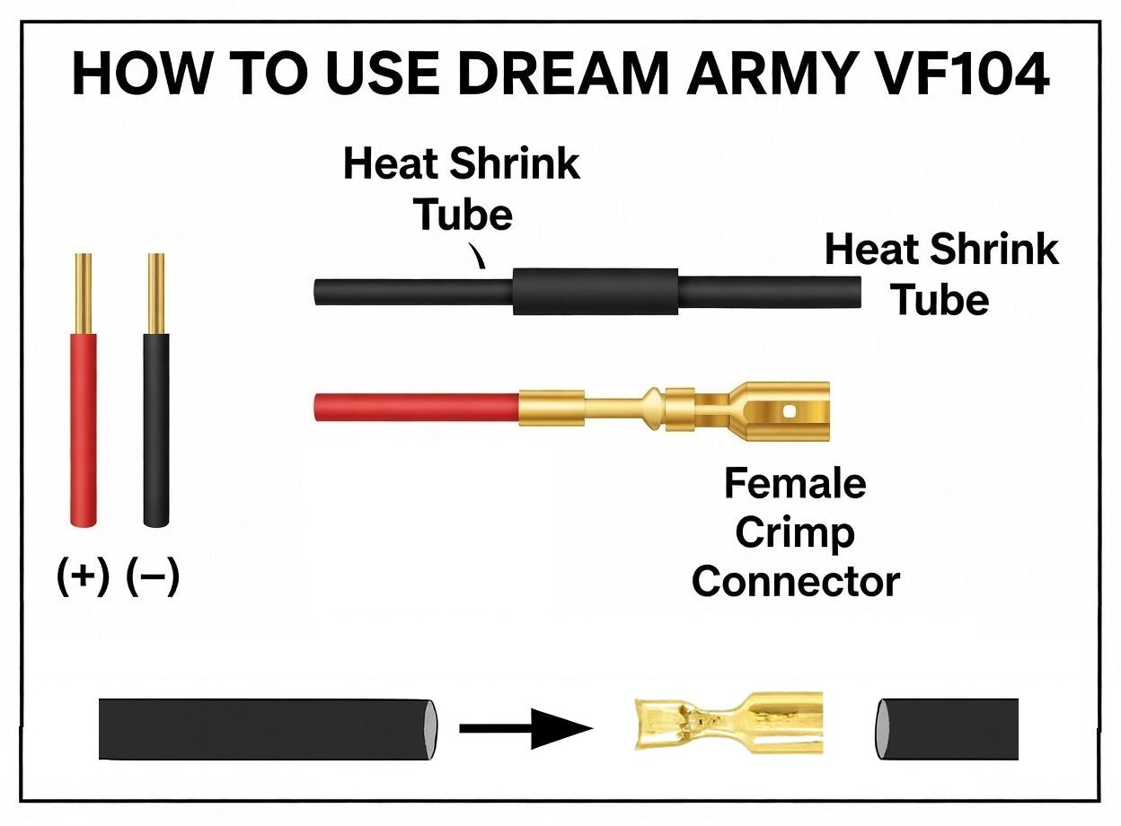 Dream Army Motor Connector Parts / Copper (6 pcs)