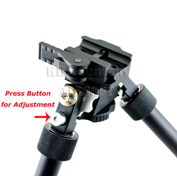 Full Metal V8 20mm QD Rail Mount Atlas Style Foregrip Bipod