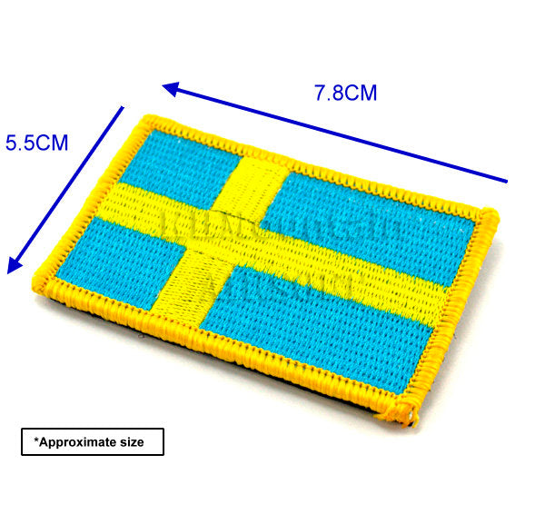 ミリタリーベルクロワッペン/スウェーデン国旗