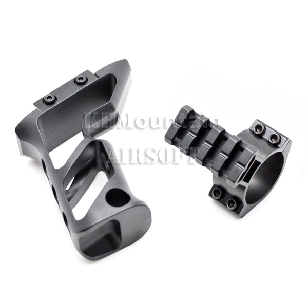 Aluminium FS Style Fore-End Grip /w 25/30mm Tube Ring Mount