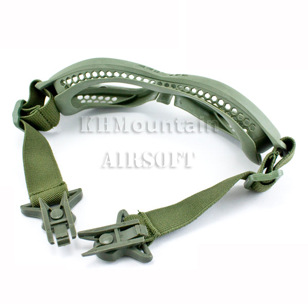 Dream Army Clear Glasses Goggles for FAST Helmet / Green