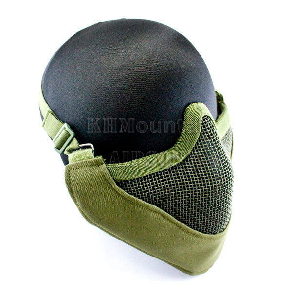ドリームアーミーストライク スチール下顔メッシュマスク プロテクション付/G