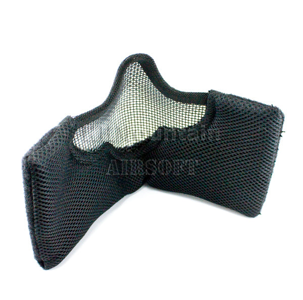 V8 Strike Steel Lower Face Mesh Mask / Black Skull