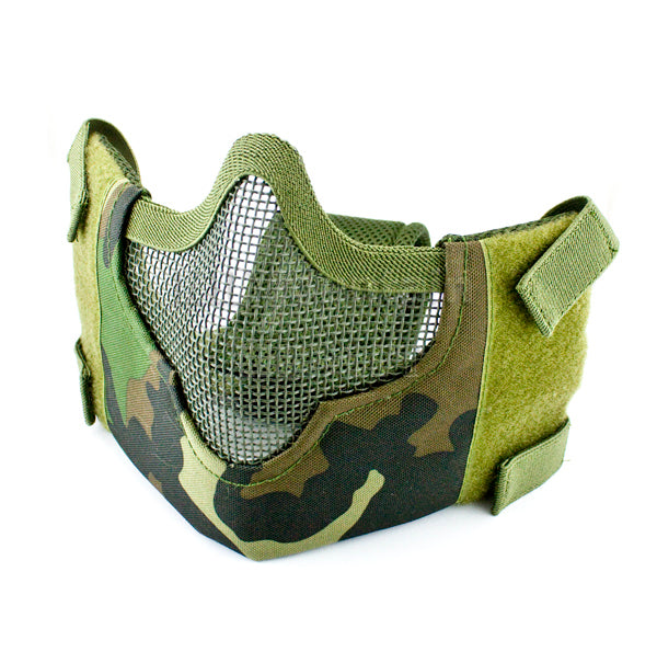 V8 Strike Steel Lower Face Mesh Mask / Woodland