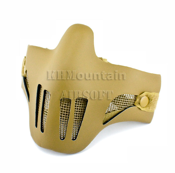 ドリームアーミーストライク スチール下顔メッシュマスク/ソフトカバー付/DE