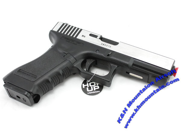 Army Glock 17 Gas Blowback Pistol with Metal Slide (R17) Silver