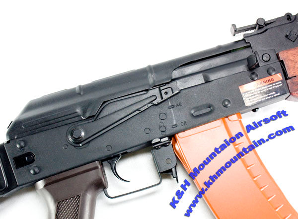 Full Metal AK74 Electric Blowback Rifle AEG Real Wood(ASK202)