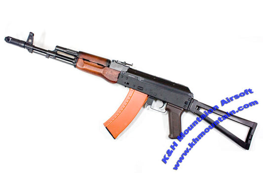 Full Metal AK74 Electric Blowback Rifle AEG Real Wood(ASK202)