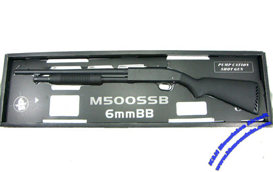 Full metal with Stock M500 6mm Shotgun (Black)