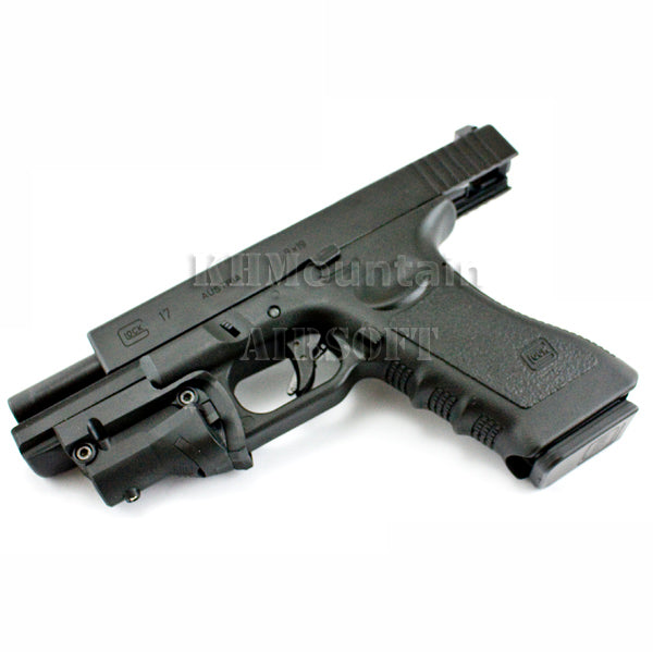 Bell Metal Glock 17 Gas Blowback Pistol with Red Laser
