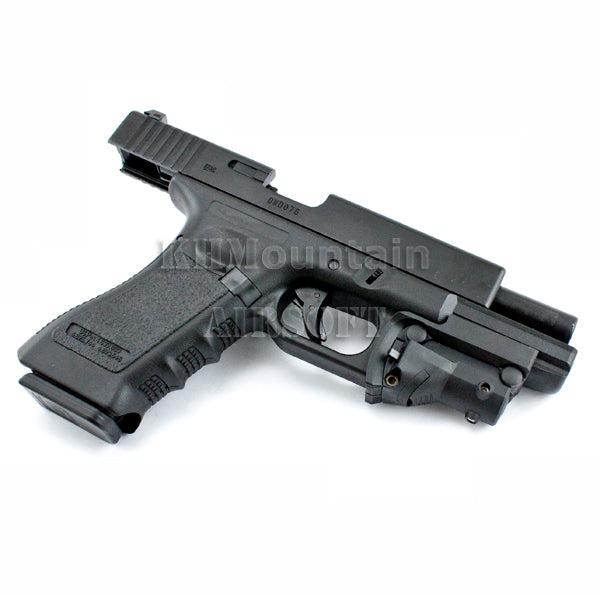 Bell Metal Glock 17 Gas Blowback Pistol with Red Laser