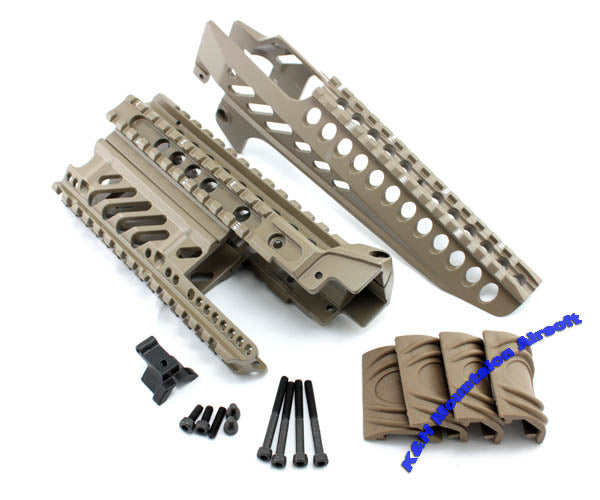 A.C.M. X-47 Rail System For AK (3-pcs) / TAN