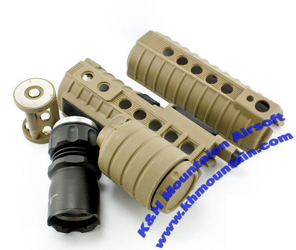 Element eM500A CREE Handguard with Flashlight for M4 /TAN