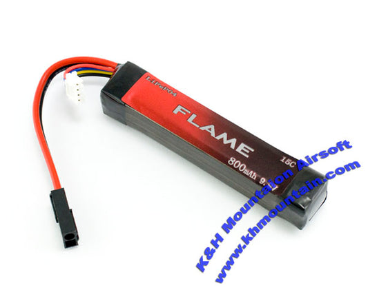 Flame 9.9V 800mah LiFePO4 バッテリー (15C)