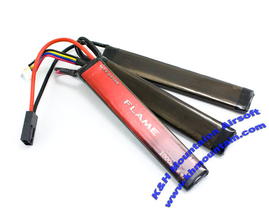 Flame 9.9V 1000mah LiFePO4 バッテリー / 3 個 /(15C)