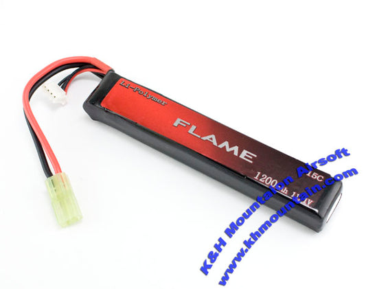 Flame 11.1V 1200mah リチウムポリマーバッテリー / 1 個 /(15C)