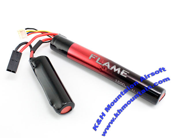 Flame 11.1V 1500mah Li-ion Battery / CQB /(15C)