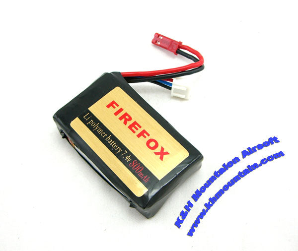 FireFox 7.4V 800mah LiPolymer Pack Battery