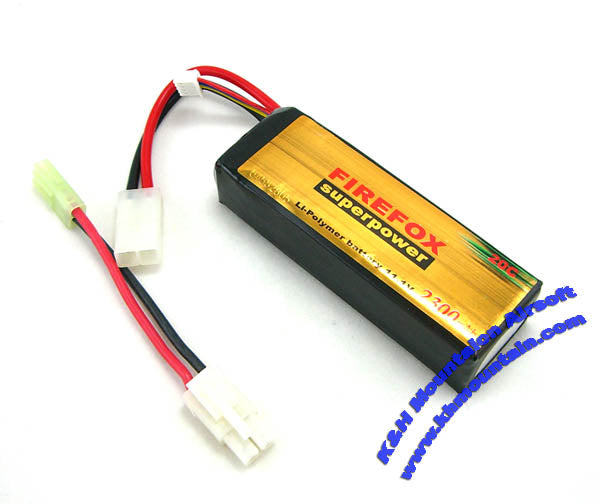 FireFox 11.1V 2300mah Li-Polymer Battery (20C)