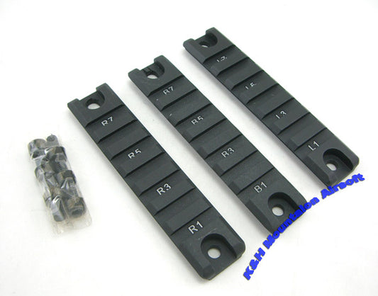 20mm Aluminum Rails for G36C AEG (3-pcs/short )